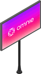 Digital billboard placement illustration